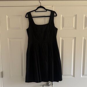 White House Black Market Black Sleeveless Fit-and-Flare Mini Dress